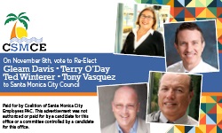 Banner ad for Santa Monica Municipal Employees Election 2016