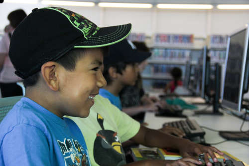 Children at the Santa Monica Pico Public Library Official Opening