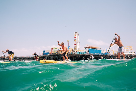 Santa Monica Pier Paddleboard Racing