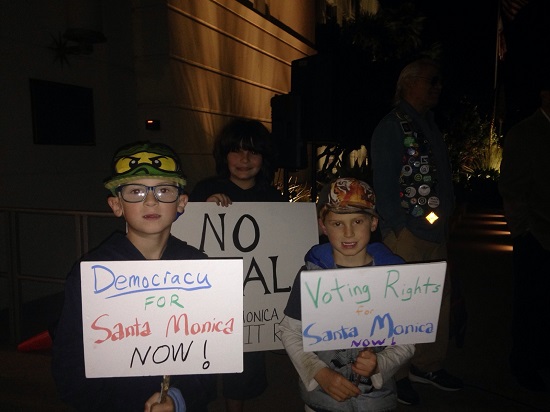 Kids protest at voting rights rally