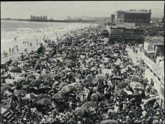 Santa Monica Beach in the 1920s