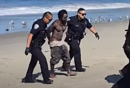 Police officers arrest Jawann Dwayne Garnett